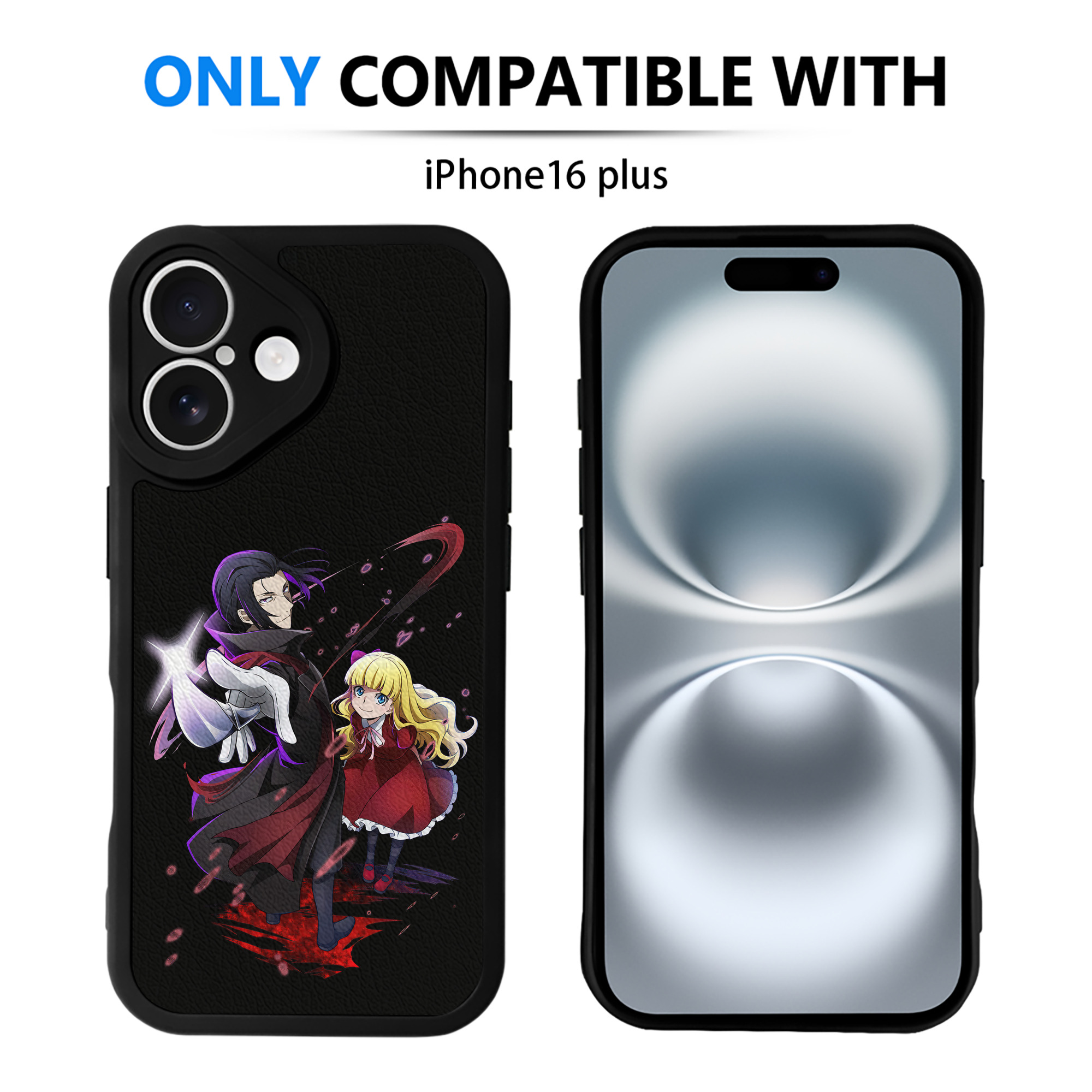 （画像用） 文豪ストレイドッグス Bungo Stray Dogs 【iPhone 16シリーズ対応】シリコンスマホケース（レザー調） 材質：シリコン